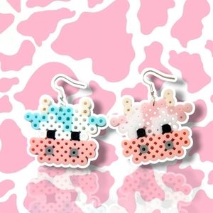 Pastel Cow Earrings